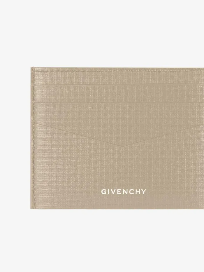 Givenchy Card Holder In Classic 4G Leather Beigegrey Men Wallets and Card Holders Givenchy Card Holder In Classic 4G Leather Beigegrey Men Wallets and Card Holders