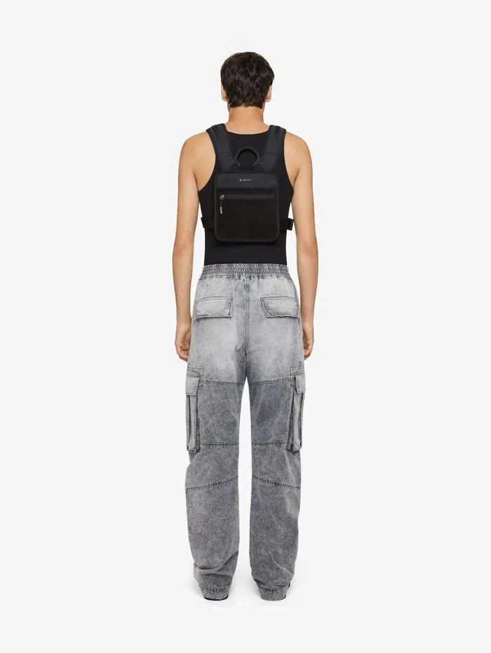 Givenchy Cargo Pants In Denim Greywhite Men Pants and Shorts