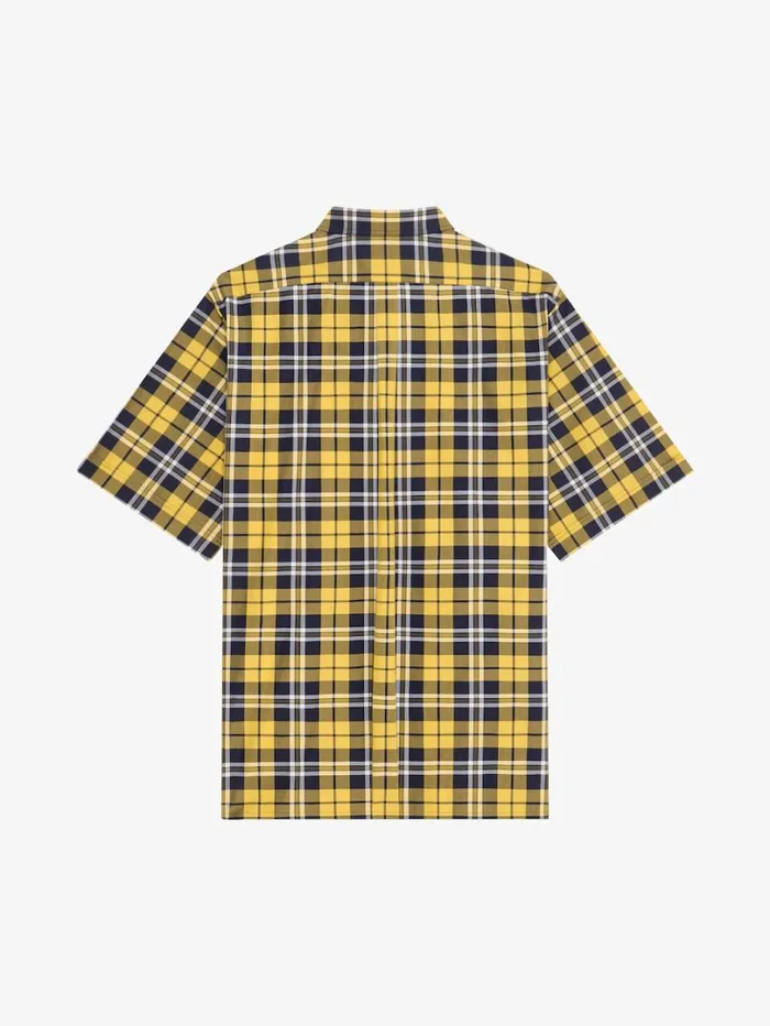 Givenchy Checked Shirt In Cotton Dark Yellow Men Shirts Givenchy Checked Shirt In Cotton Dark Yellow Men Shirts