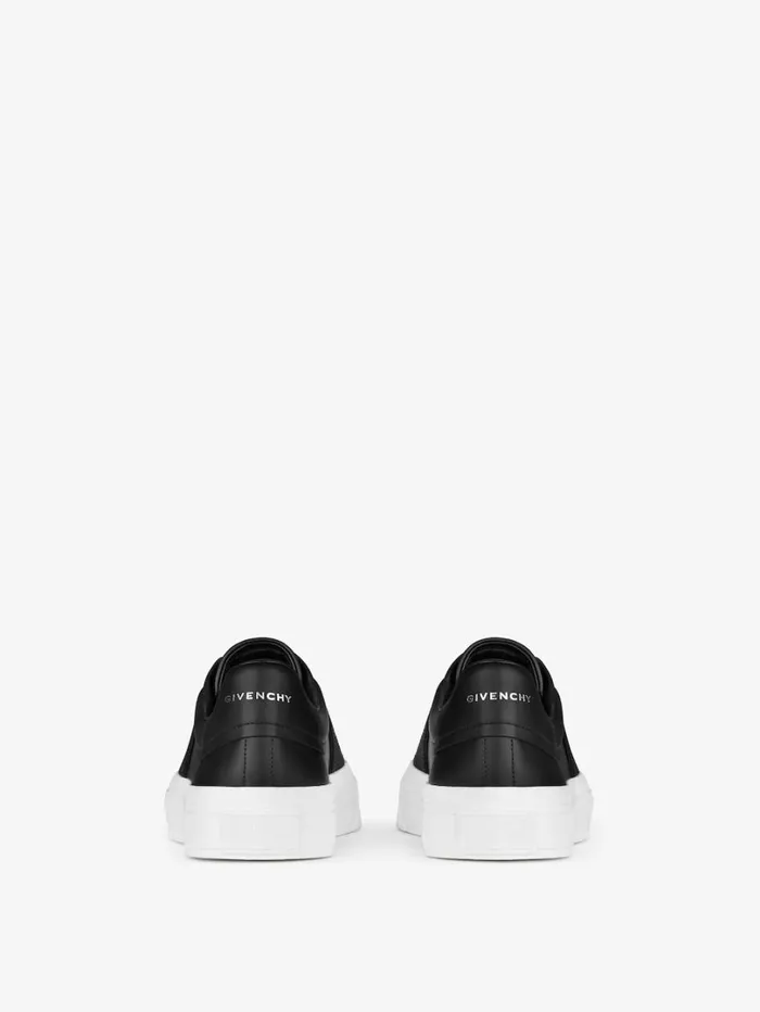 Givenchy City Sport Sneakers In Leather With GIVENCHY Strap Black Men Sneakers Givenchy City Sport Sneakers In Leather With GIVENCHY Strap Black Men Sneakers