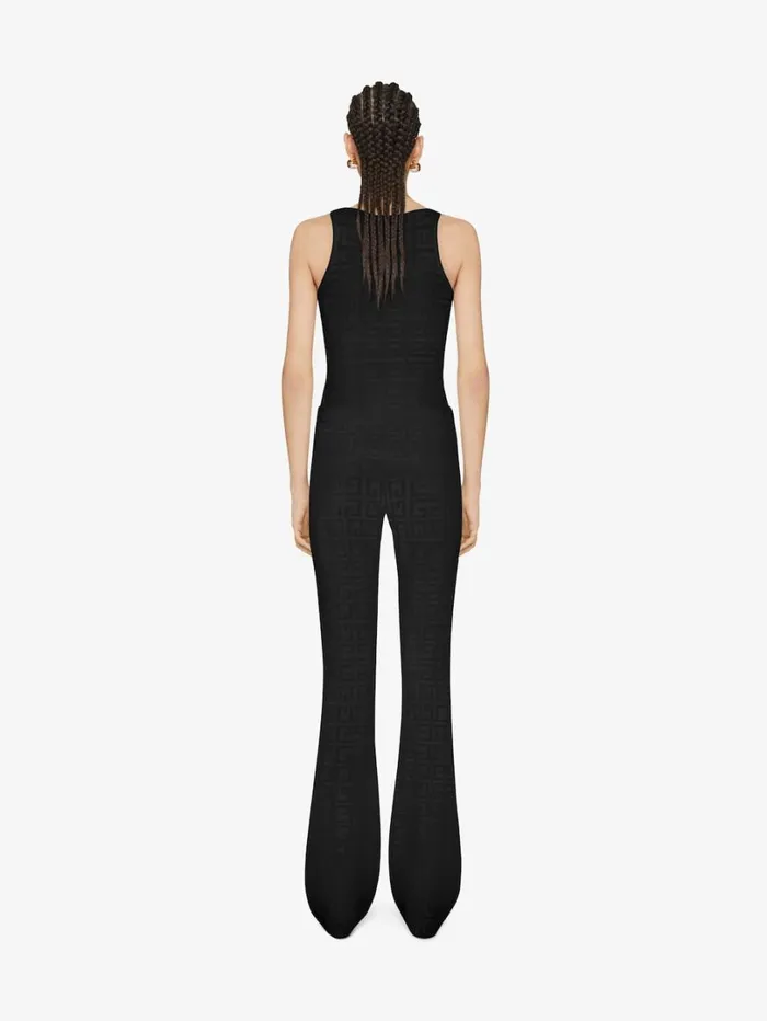 Givenchy Flare Pants In 4G Jacquard Black Women Pants and Shorts