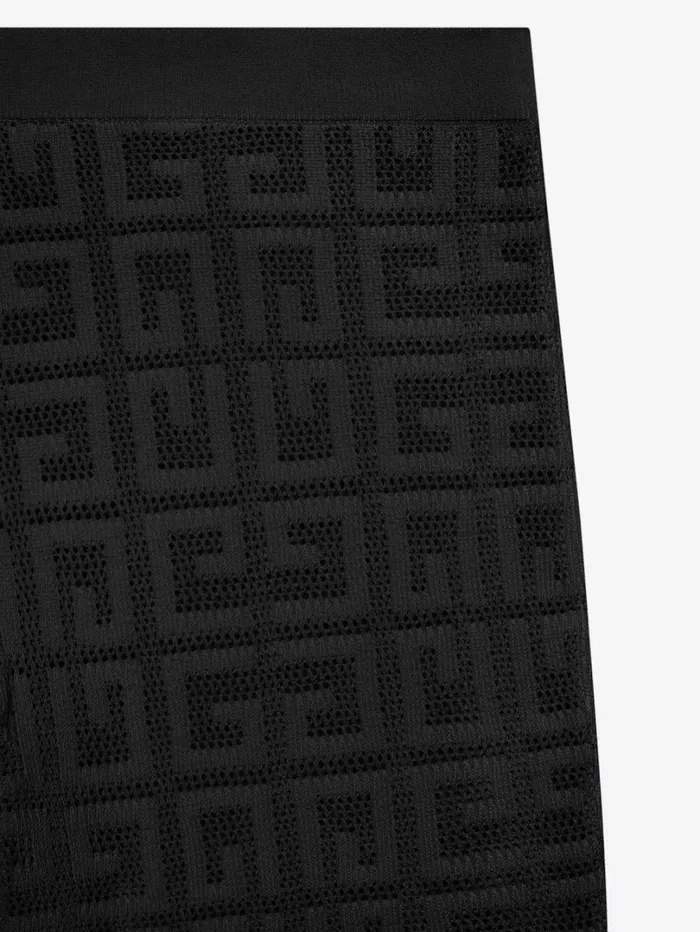Givenchy Flare Pants In 4G Jacquard Black Women Pants and Shorts
