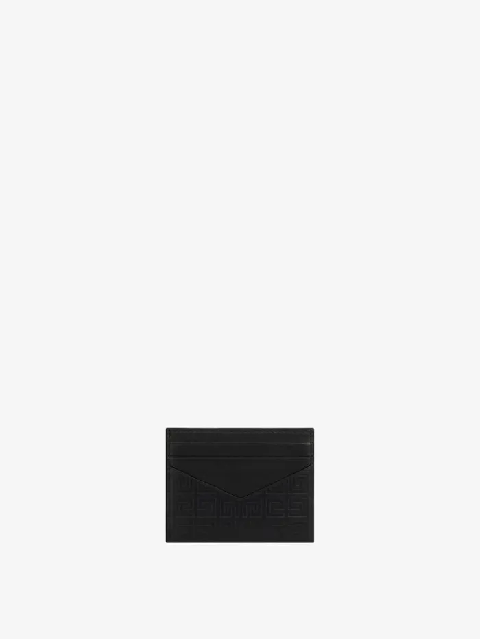 Givenchy GCut Card Holder In 4G Leather Black Women Wallets and Card Holders Givenchy GCut Card Holder In 4G Leather Black Women Wallets and Card Holders