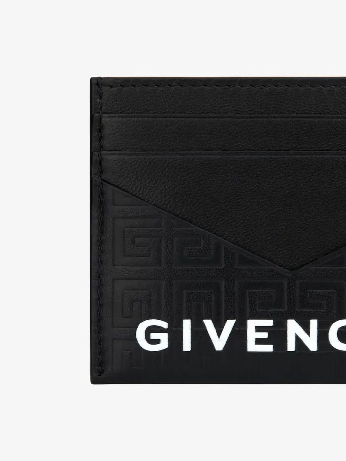 Givenchy GCut Card Holder In 4G Leather Black Women Wallets and Card Holders Givenchy GCut Card Holder In 4G Leather Black Women Wallets and Card Holders