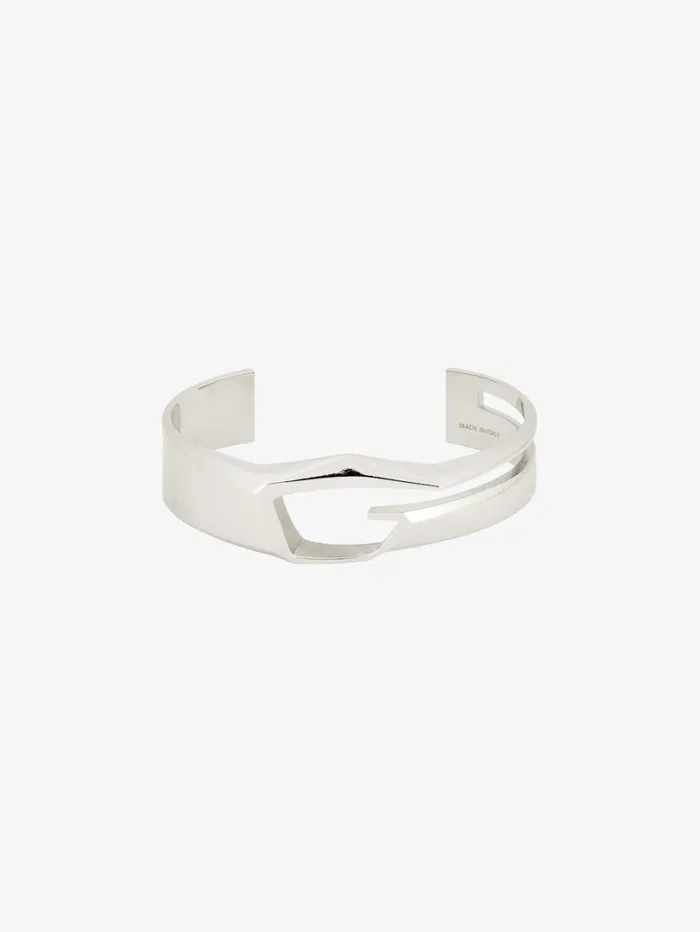 Givenchy Giv Cut Bracelet In Metal Silvery Men Jewelry