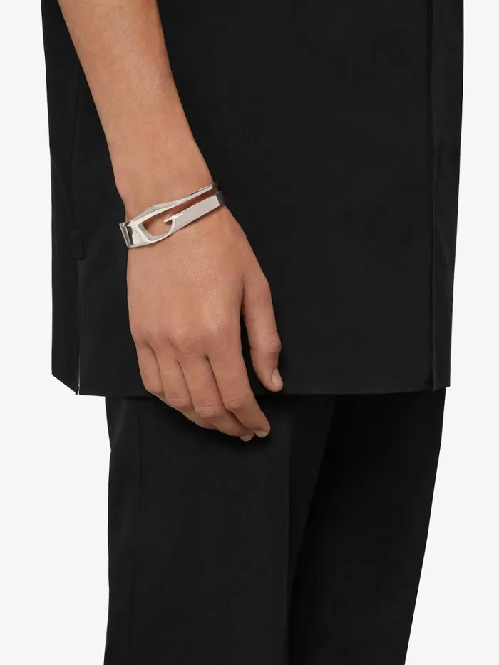 Givenchy Giv Cut Bracelet In Metal Silvery Men Jewelry Givenchy Giv Cut Bracelet In Metal Silvery Men Jewelry