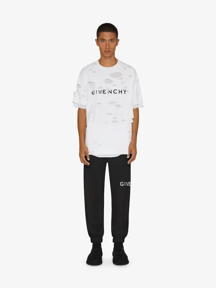 Givenchy GIVENCHY Archetype Slim Fit Jogger Pants In Fleece Black Men Pants and Shorts