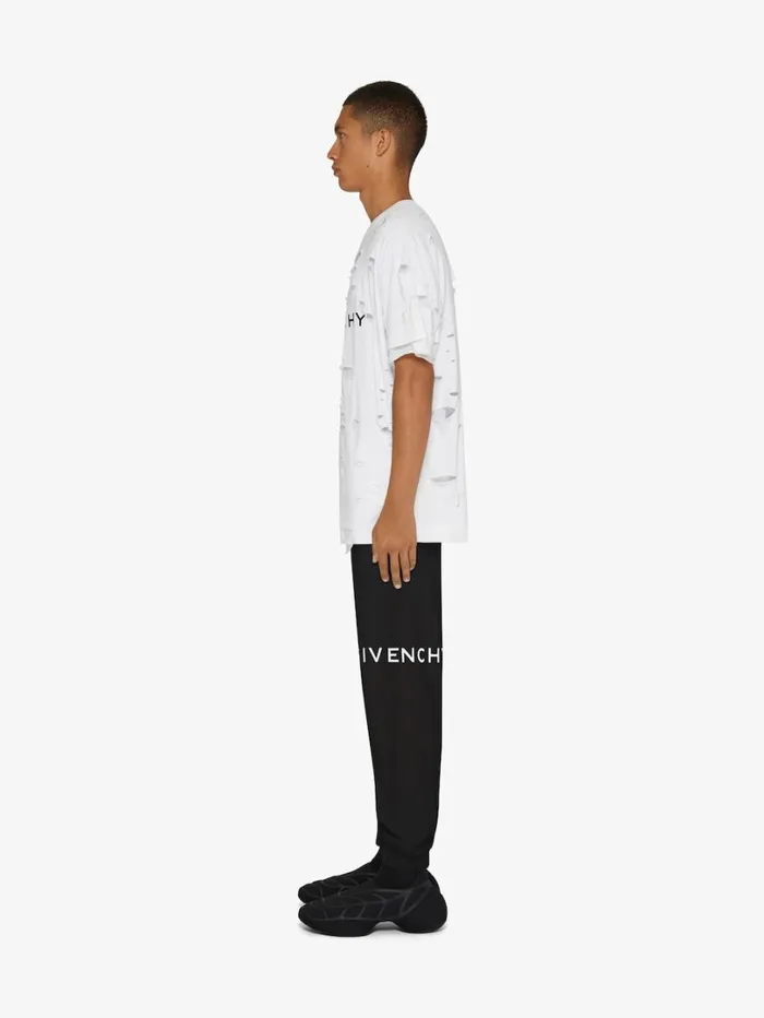 Givenchy GIVENCHY Archetype Slim Fit Jogger Pants In Fleece Black Men Pants and Shorts