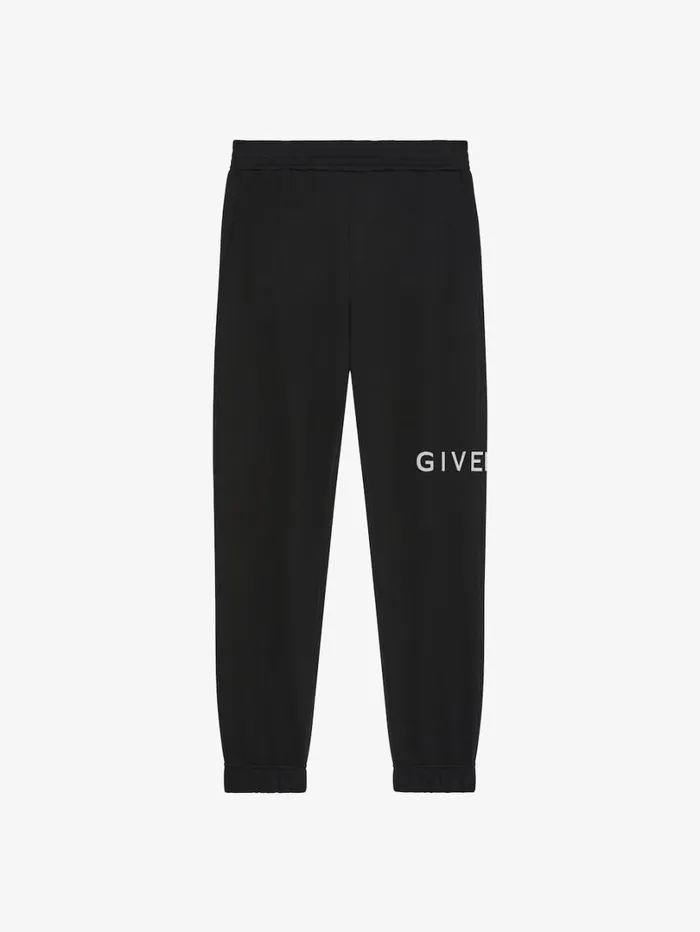 Givenchy GIVENCHY Archetype Slim Fit Jogger Pants In Fleece Black Men Pants and Shorts