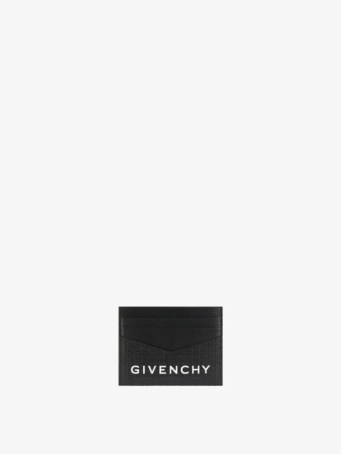 Givenchy GIVENCHY Card Holder In 4G Micro Leather Black Men Wallets and Card Holders Givenchy GIVENCHY Card Holder In 4G Micro Leather Black Men Wallets and Card Holders