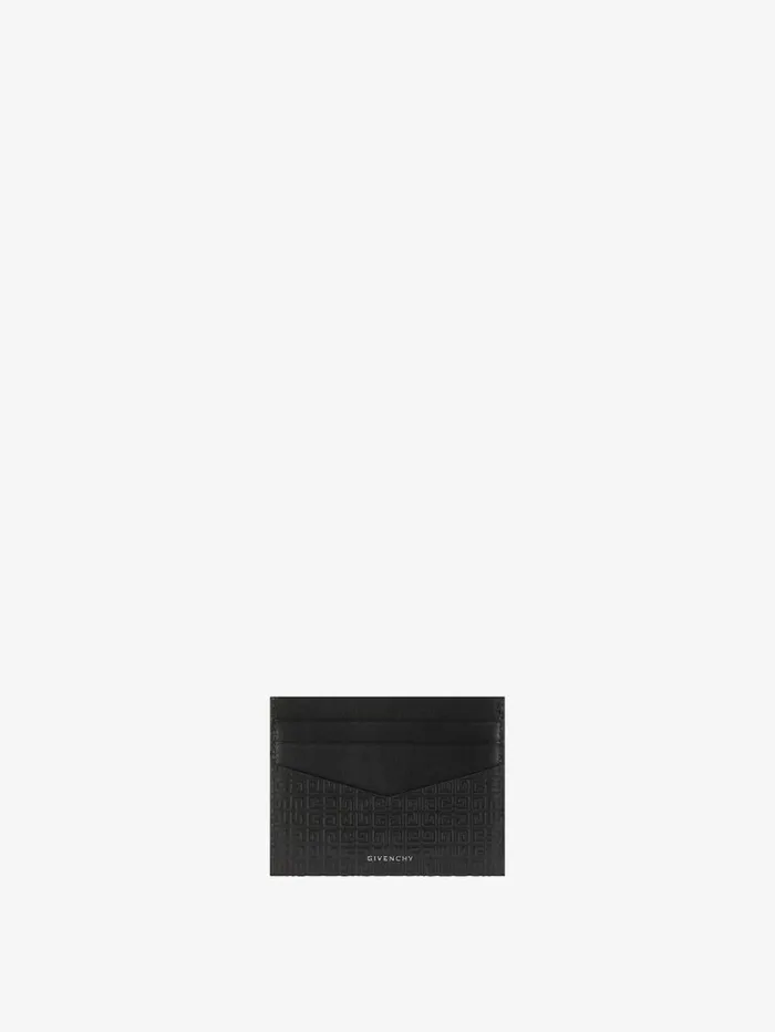 Givenchy GIVENCHY Card Holder In 4G Micro Leather Black Men Wallets and Card Holders Givenchy GIVENCHY Card Holder In 4G Micro Leather Black Men Wallets and Card Holders