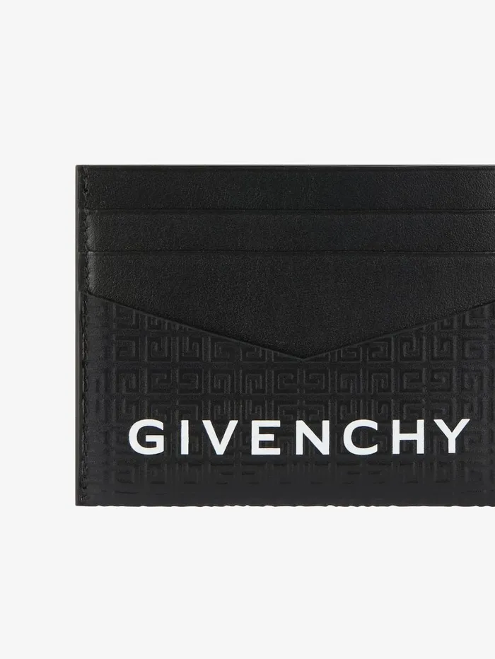 Givenchy GIVENCHY Card Holder In 4G Micro Leather Black Men Wallets and Card Holders Givenchy GIVENCHY Card Holder In 4G Micro Leather Black Men Wallets and Card Holders