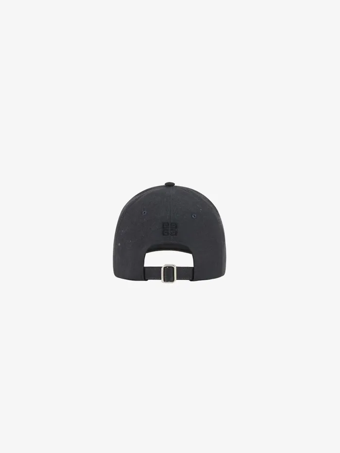 Givenchy GIVENCHY Embroidered Cap In Cotton Grey Mix Men Beanies and Caps Givenchy GIVENCHY Embroidered Cap In Cotton Grey Mix Men Beanies and Caps