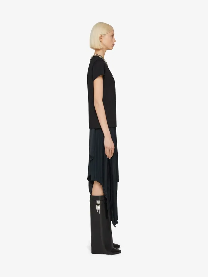 Givenchy GIVENCHY Reverse Slim Fit Tshirt In Cotton Black Women TShirts