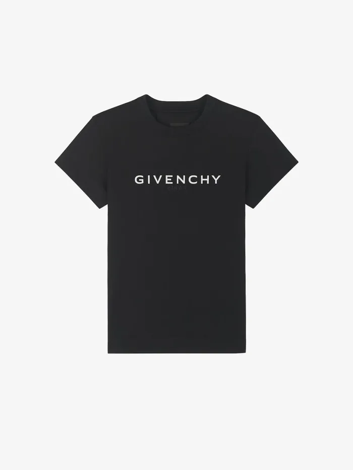 Givenchy GIVENCHY Reverse Slim Fit Tshirt In Cotton Black Women TShirts