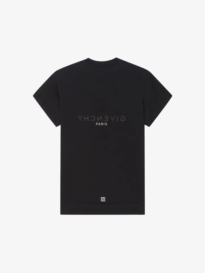 Givenchy GIVENCHY Reverse Slim Fit Tshirt In Cotton Black Women TShirts