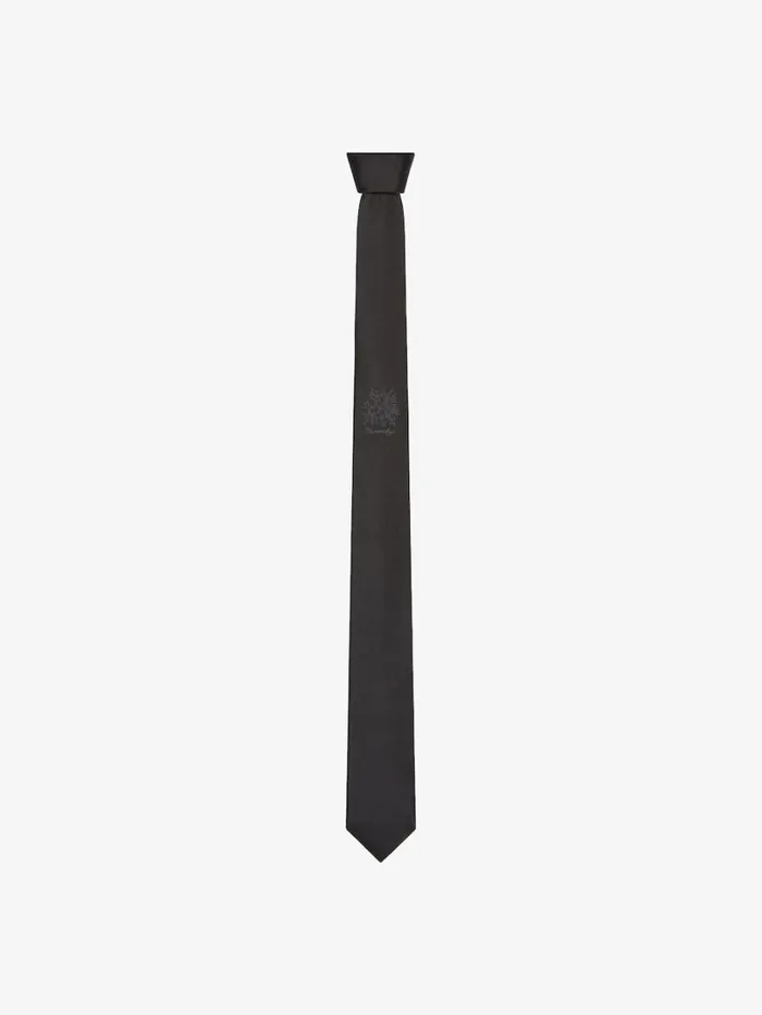 Givenchy GIVENCHY Tie In Silk Black Men Scarves and Ties