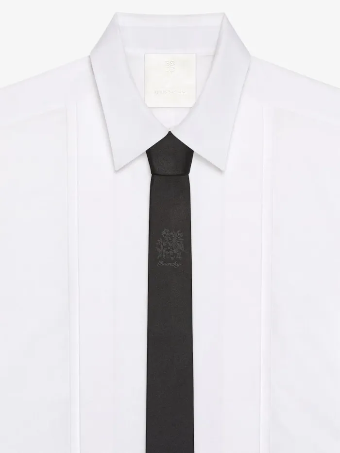 Givenchy GIVENCHY Tie In Silk Black Men Scarves and Ties Givenchy GIVENCHY Tie In Silk Black Men Scarves and Ties