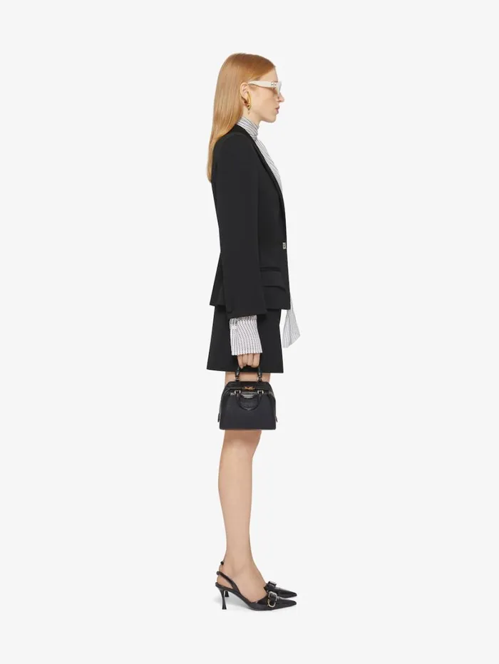 Givenchy Jacket In Wool With 4G Liquid Detail Black Women Coats and Jackets