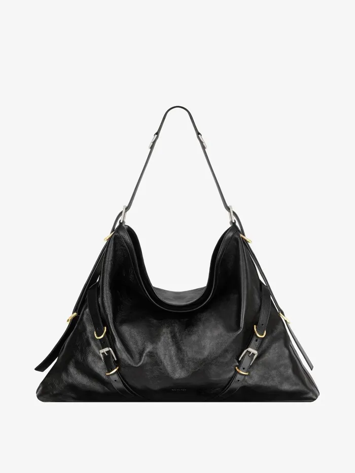 Givenchy Large Voyou Bag In Leather Black Women Crossbody Bags
