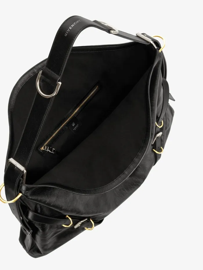 Givenchy Large Voyou Bag In Leather Black Women Crossbody Bags Givenchy Large Voyou Bag In Leather Black Women Crossbody Bags