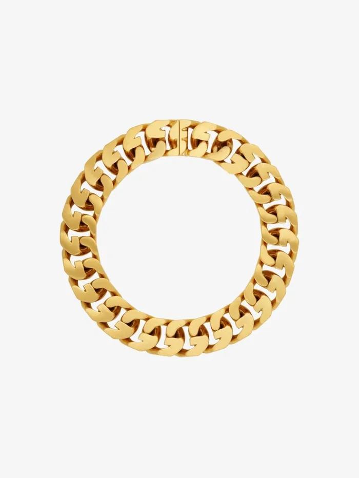 Givenchy Medium G Chain Necklace In Metal Golden Yellow WomenMen Jewelry