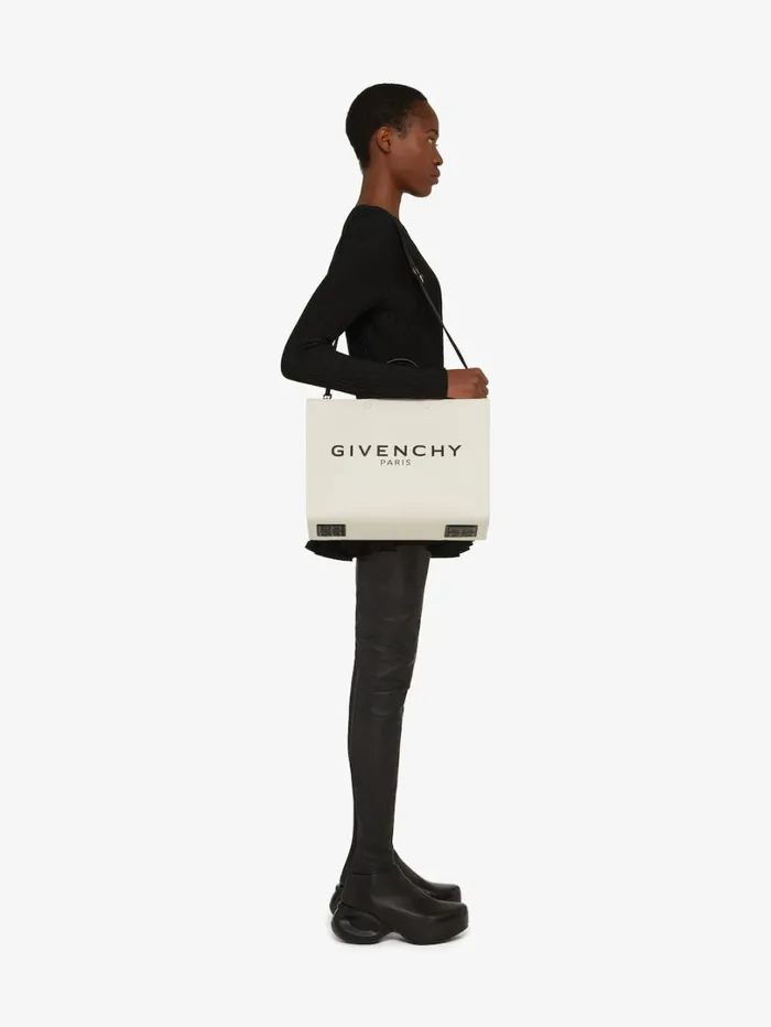 Givenchy Medium GTote Shopping Bag In Canvas Beigeblack Women Shoulder Bags Givenchy Medium GTote Shopping Bag In Canvas Beigeblack Women Shoulder Bags