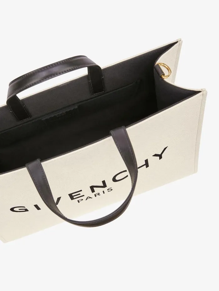 Givenchy Medium GTote Shopping Bag In Canvas Beigeblack Women Shoulder Bags Givenchy Medium GTote Shopping Bag In Canvas Beigeblack Women Shoulder Bags