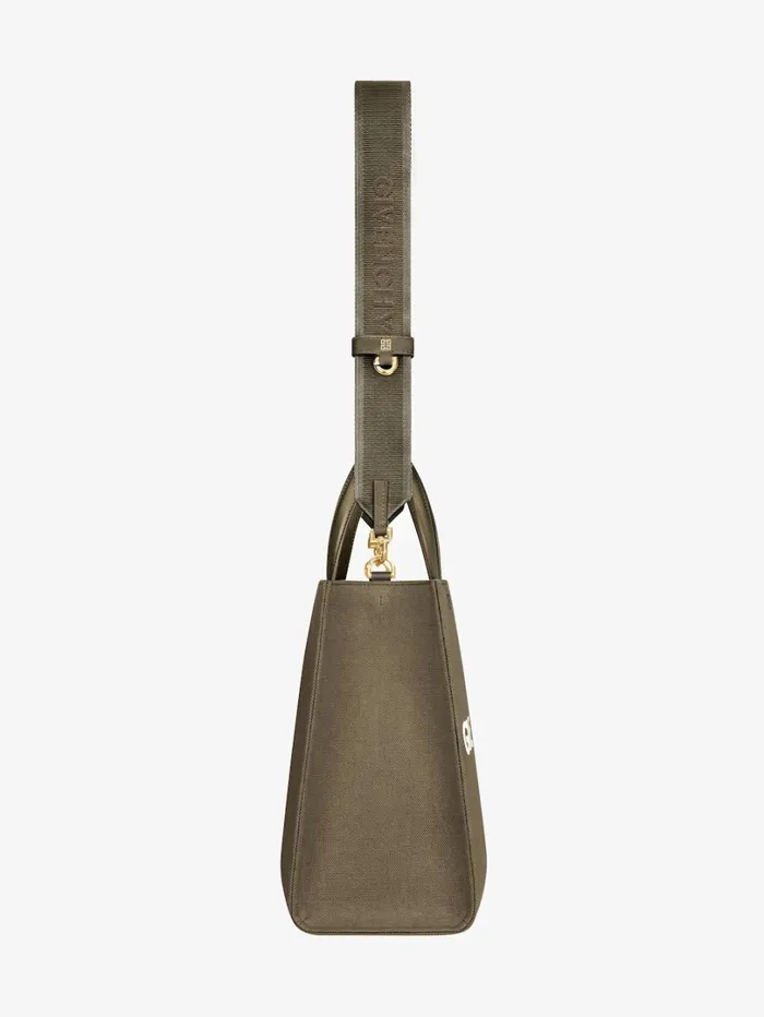 Givenchy Medium GTote Shopping Bag In Canvas Dark Khaki Women Shoulder Bags Givenchy Medium GTote Shopping Bag In Canvas Dark Khaki Women Shoulder Bags