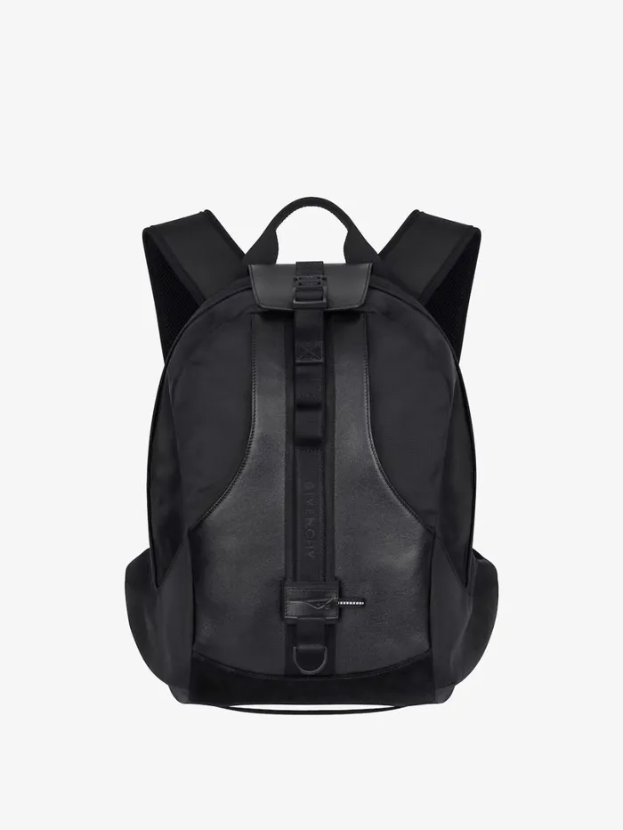 Givenchy Medium GTrail Backpack In Nylon And Leather Black Men Backpacks