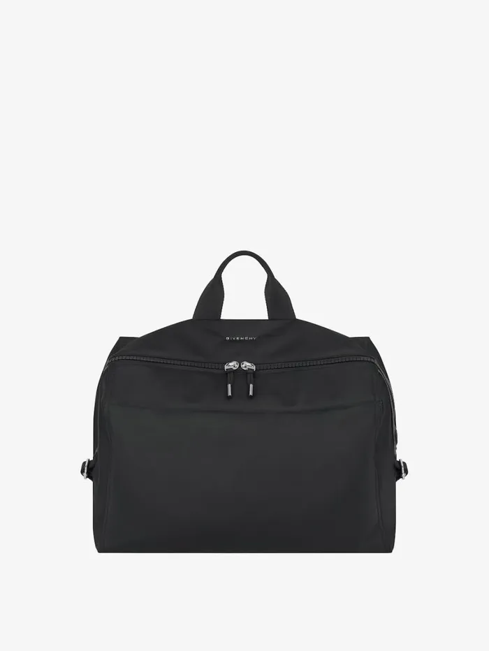 Givenchy Medium Pandora Bag In Nylon Black Men Crossbody Bags