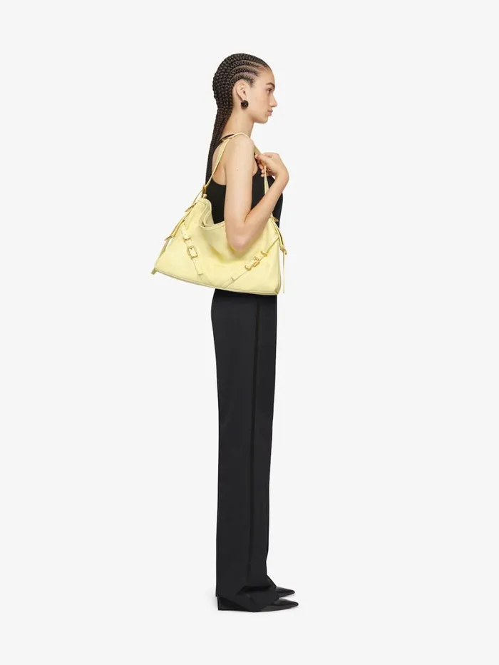 Givenchy Medium Voyou Bag In Leather Soft Yellow Women Crossbody Bags Givenchy Medium Voyou Bag In Leather Soft Yellow Women Crossbody Bags