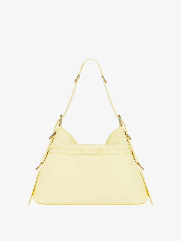 Givenchy Medium Voyou Bag In Leather Soft Yellow Women Crossbody Bags Givenchy Medium Voyou Bag In Leather Soft Yellow Women Crossbody Bags