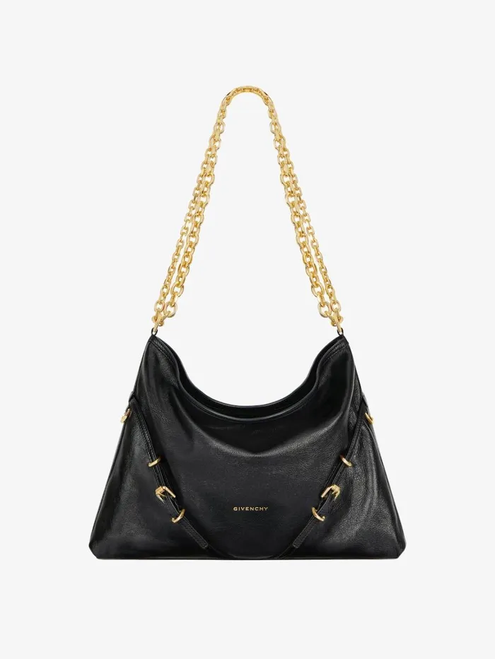 Givenchy Medium Voyou Chain Bag In Leather Black Women Shoulder Bags