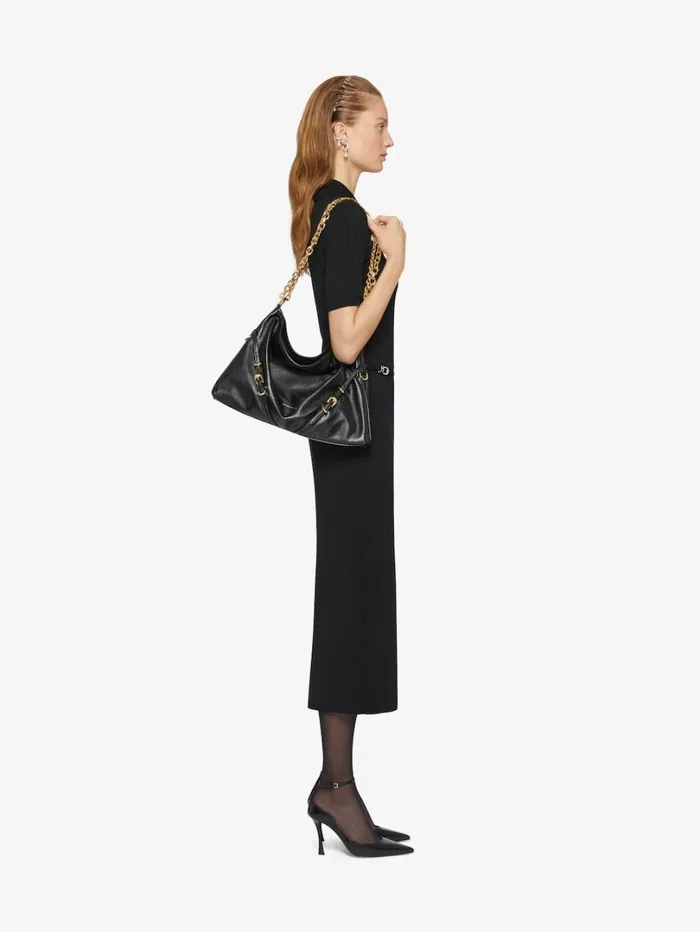 Givenchy Medium Voyou Chain Bag In Leather Black Women Shoulder Bags Givenchy Medium Voyou Chain Bag In Leather Black Women Shoulder Bags