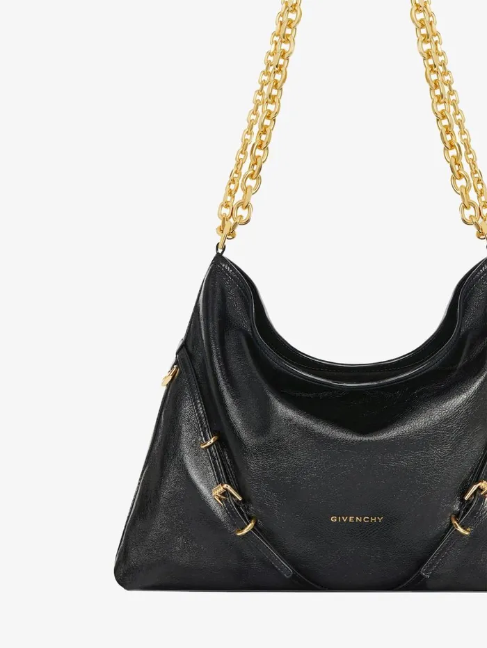 Givenchy Medium Voyou Chain Bag In Leather Black Women Shoulder Bags Givenchy Medium Voyou Chain Bag In Leather Black Women Shoulder Bags
