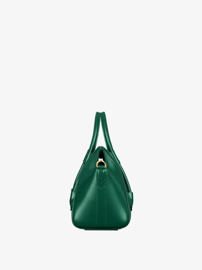 Givenchy Mini Antigona Lock Bag In Box Leather Emerald Green Women Crossbody Bags Givenchy Mini Antigona Lock Bag In Box Leather Emerald Green Women Crossbody Bags