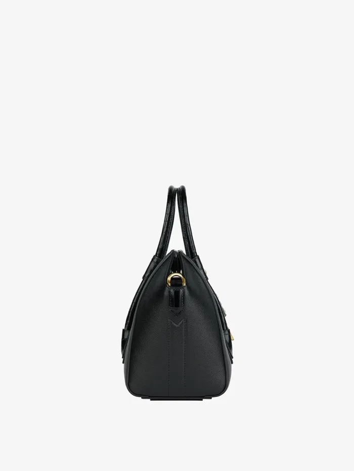 Givenchy Mini Antigona Lock Bag In Grained Leather Black Women Crossbody Bags Givenchy Mini Antigona Lock Bag In Grained Leather Black Women Crossbody Bags