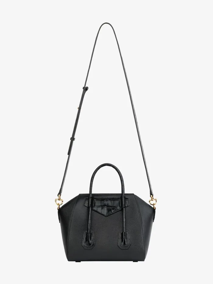 Givenchy Mini Antigona Lock Bag In Grained Leather Black Women Crossbody Bags Givenchy Mini Antigona Lock Bag In Grained Leather Black Women Crossbody Bags
