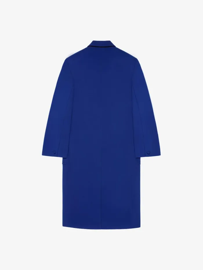 Givenchy Oversized Coat In Wool And Cashmere Royal Blue Men Coats and Jackets Givenchy Oversized Coat In Wool And Cashmere Royal Blue Men Coats and Jackets