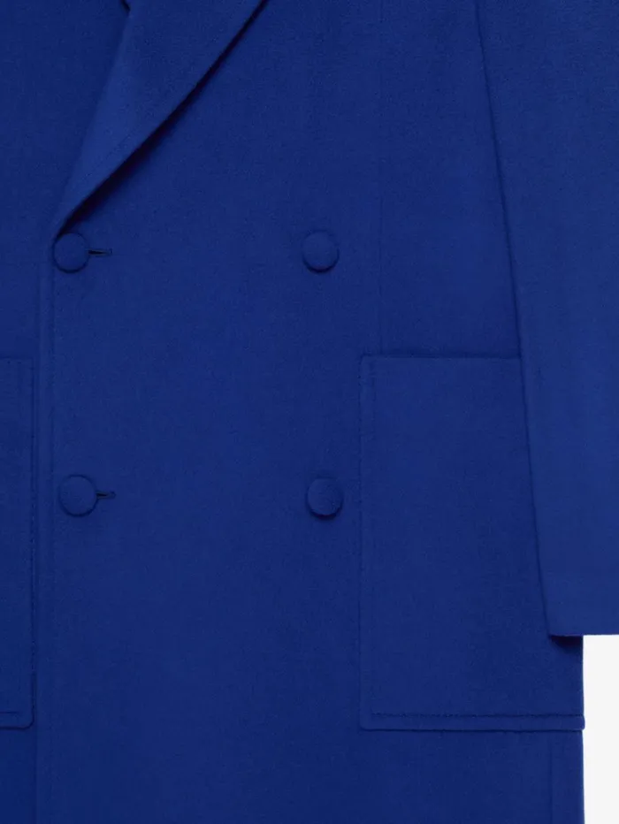 Givenchy Oversized Coat In Wool And Cashmere Royal Blue Men Coats and Jackets Givenchy Oversized Coat In Wool And Cashmere Royal Blue Men Coats and Jackets