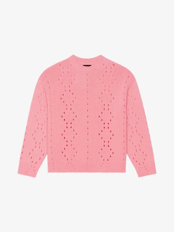 Givenchy Oversized Sweater In Wool Flamingo Men Knitwear