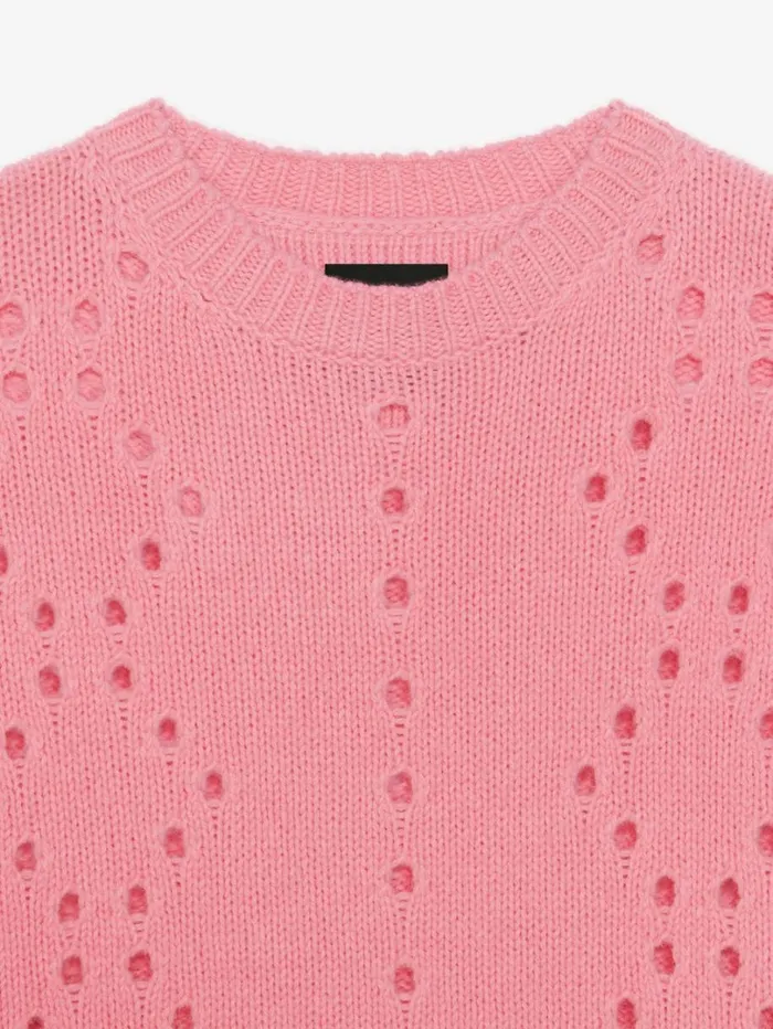 Givenchy Oversized Sweater In Wool Flamingo Men Knitwear