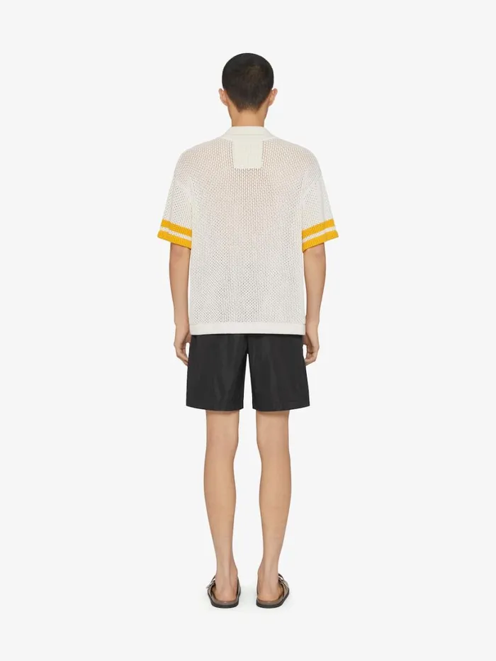 Givenchy Polo In Crochet Ivory Men TShirts