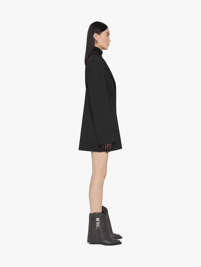 Givenchy Shark Lock Cowboy Ankle Boots In Aged Leather Black Women Shark Lock Givenchy Shark Lock Cowboy Ankle Boots In Aged Leather Black Women Shark Lock