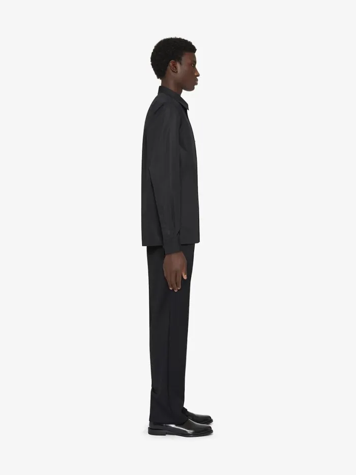 Givenchy Shirt In Poplin Black Men TShirts