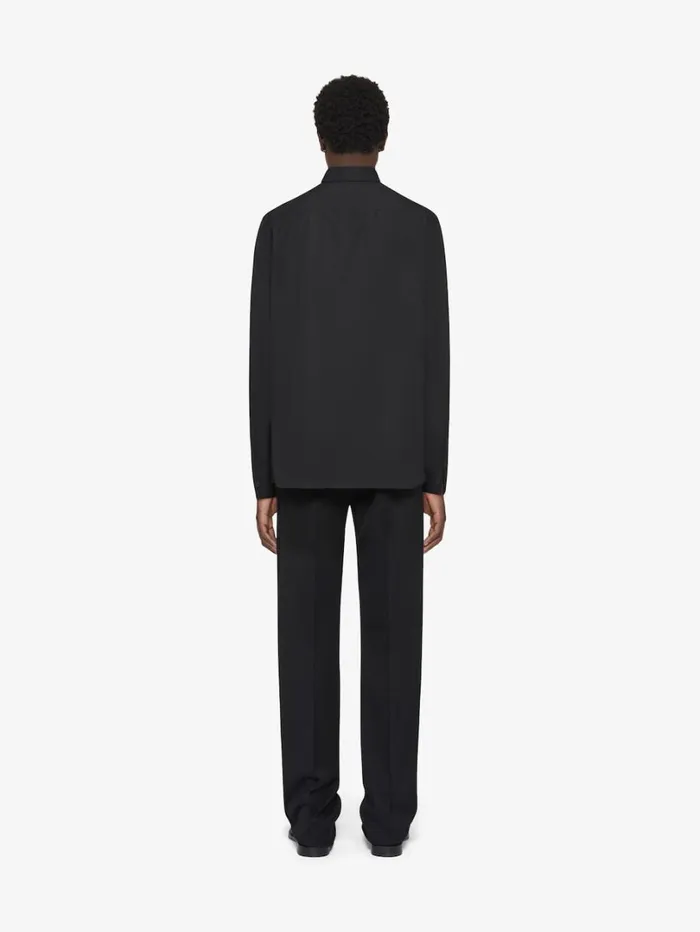 Givenchy Shirt In Poplin Black Men TShirts