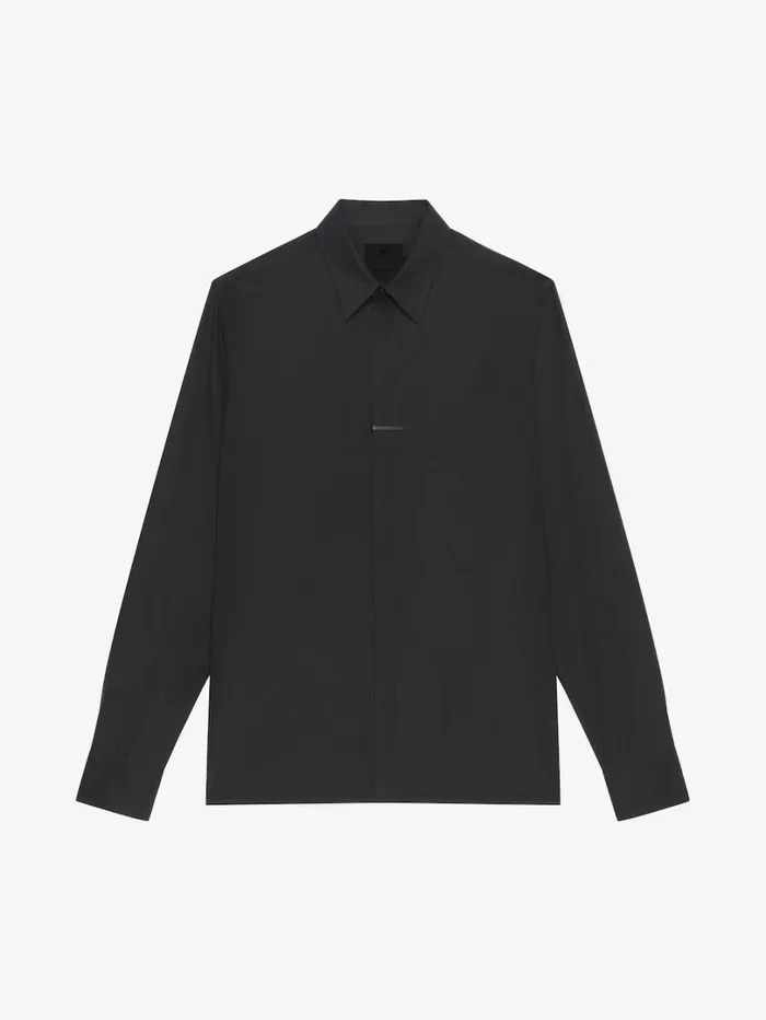 Givenchy Shirt In Poplin Black Men TShirts