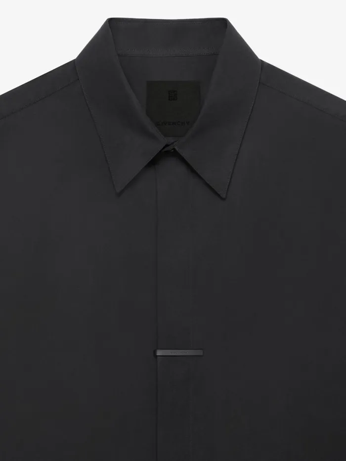 Givenchy Shirt In Poplin Black Men TShirts