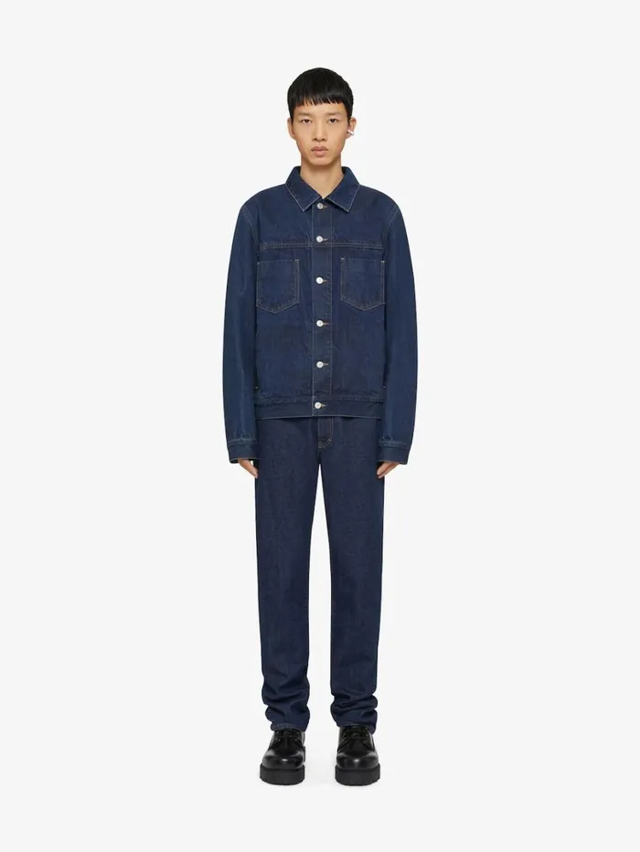 Givenchy Slim Fit Jeans In Denim Indigo Blue Men Pants and Shorts